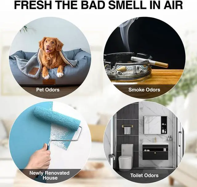 Alt view image 4 of 7 - ELIXRION Ozone Generator, 25000mg/h Capacity Ionizer Professional O3 Air Ozone Machine for Odors, for Home, Kitchen, Cars, Office, Basement, Pets, Smoke