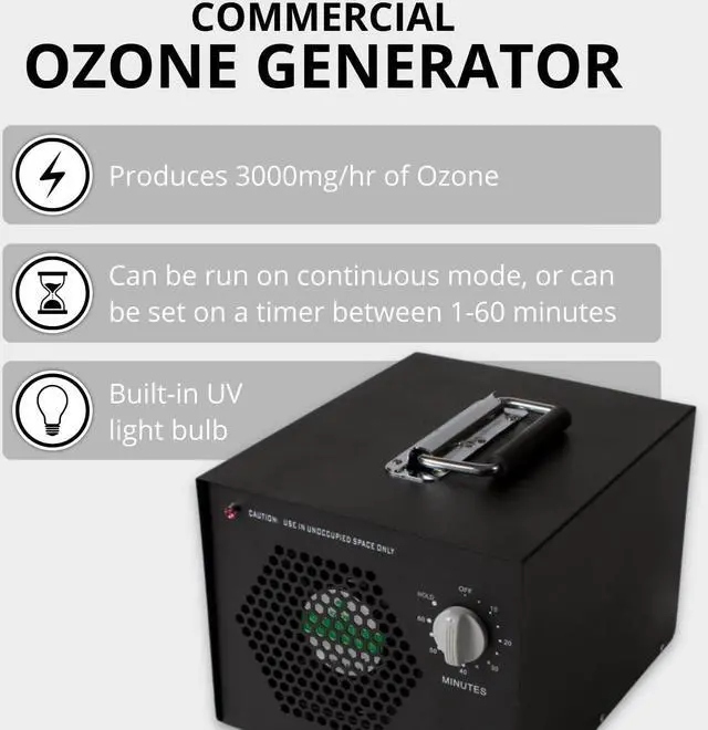 Alt view image 2 of 7 - Commercial Air Purifier Cleaner Ozone Generator by New Comfort