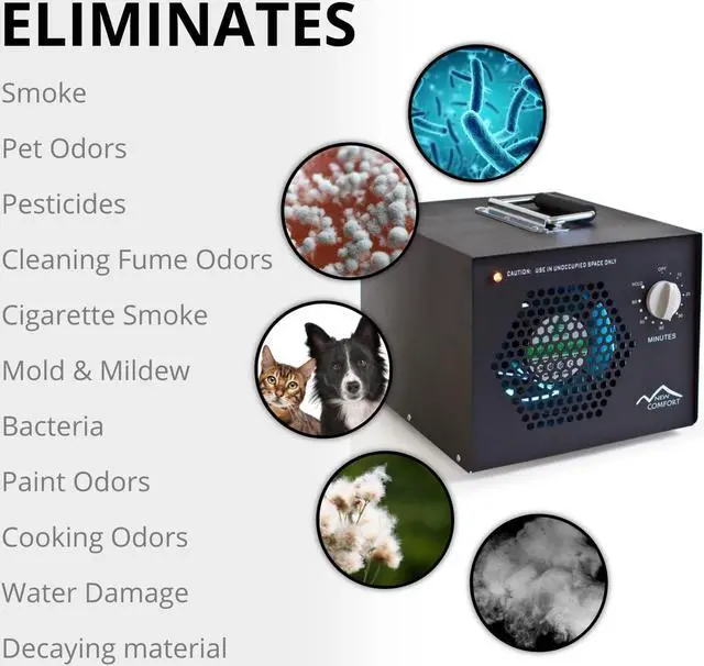 Alt view image 3 of 7 - Commercial Air Purifier Cleaner Ozone Generator by New Comfort