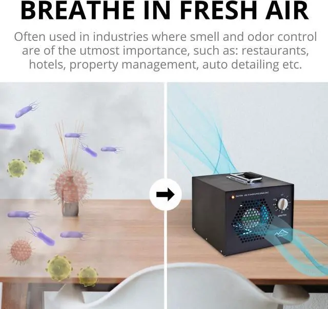 Alt view image 4 of 7 - Commercial Air Purifier Cleaner Ozone Generator by New Comfort