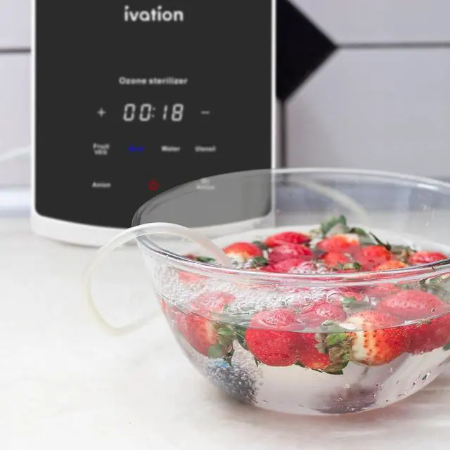 Alt view image 6 of 7 - Ivation Multipurpose Ozone Sterilizer for Air & Water | Portable Home Deodorizing & Disinfecting System with LED Control Panel, Ionizer, Tube & Diffuser Stones | Purify Toothbrushes, Baby Bottles, Etc