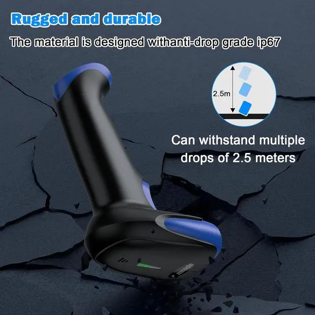 Alt view image 7 of 7 - Symcode Wireless Bluetooth Barcode Scanner,3-in-1 Bluetooth & USB Wired & 2.4G Wireless Barcode Reader Scanner 2D 1D QR Code Automatic Fast Precise Bar Code Scanner for Phone Laptop Tablet
