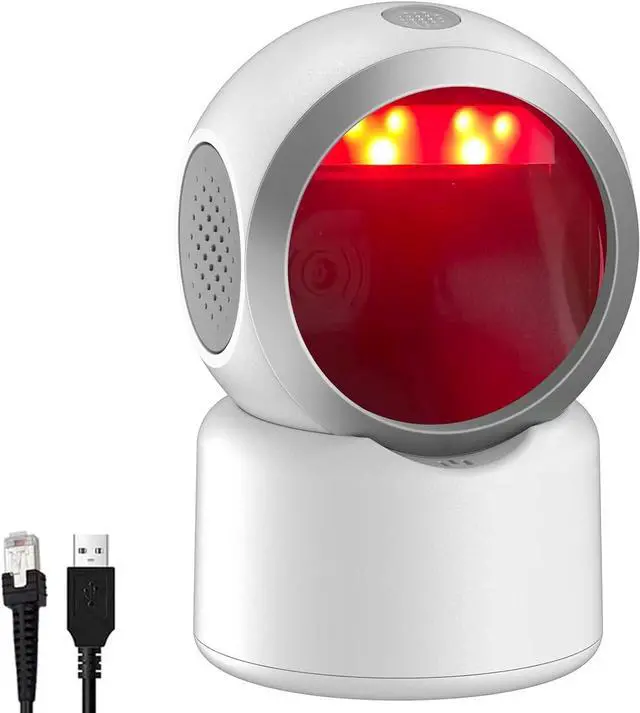 Main image of 1D 2D QR Omnidirectional Hands-Free Automatic Barcode Scanner Reader .Symcode USB Barcode Reader Automatic Image Sensing Barocde Scanner .Capture Barcode from Mobile Phone Screen Barcode Scanner
