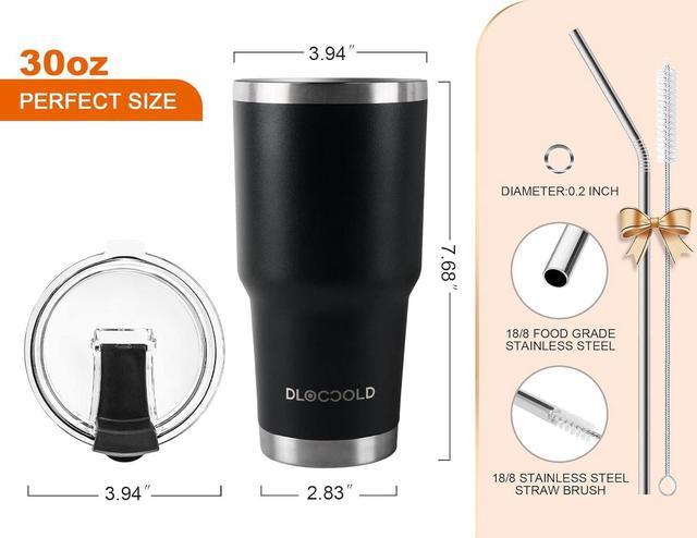 DLOCCOLD 30 oz Tumbler with Lid and Straw, 18/8 Stainless Steel Vacuum  Insulated Coffee Tumbler,Insu…See more DLOCCOLD 30 oz Tumbler with Lid and