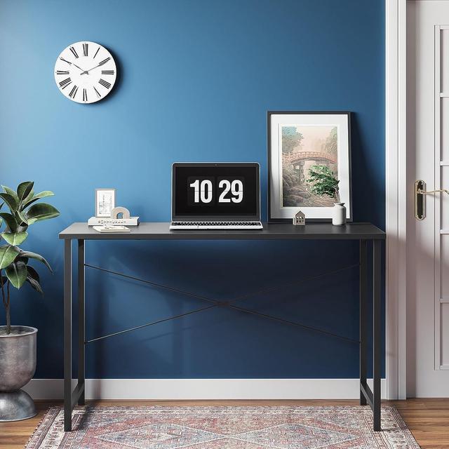 Alt view image 4 of 6 - Cubiker Computer Desk, 32 inch Small Home Office Desk for Small Spaces, Modern Simple Style for Home, Office, Black