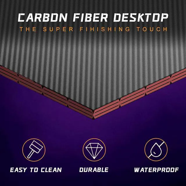 Alt view image 6 of 7 - Homall L Shaped Gaming Desk Computer Corner Desk PC Gaming Desk Table with Large Monitor Riser Stand for Home Office Sturdy Writing Workstation (Black, 66 Inch)