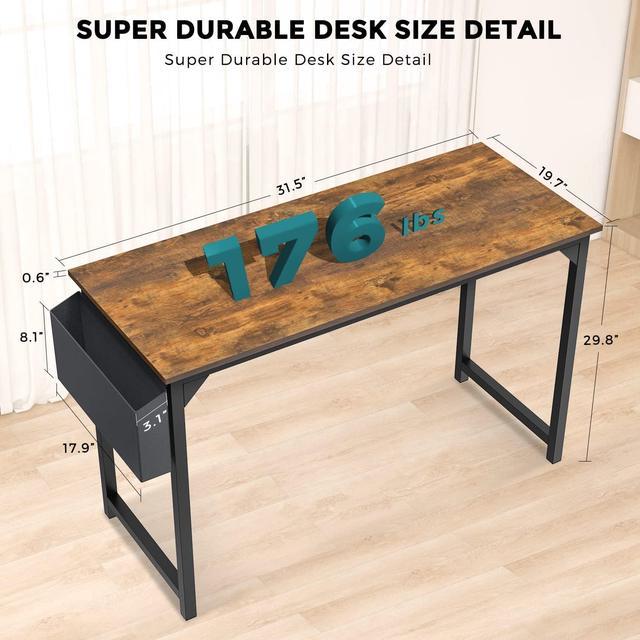 32 inch Small Computer Desk for Small Space, Modern Simple Style