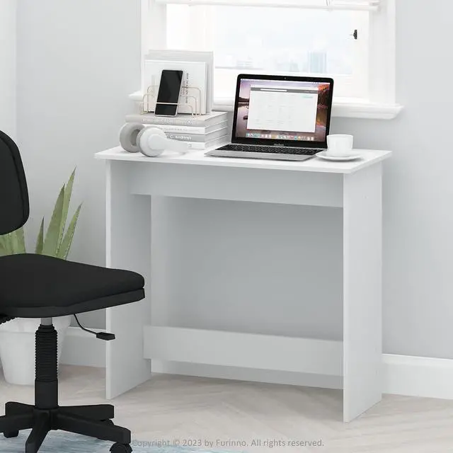 Alt view image 3 of 7 - Furinno Simplistic Study Table, White
