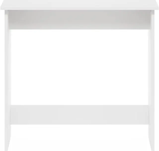Alt view image 7 of 7 - Furinno Simplistic Study Table, White