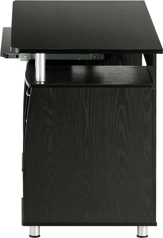 Alt view image 7 of 7 - Techni Mobili 47.25" Ergonomic Computer Drawers & File Cabinet for Home Office Storage, Espresso Writing Desk