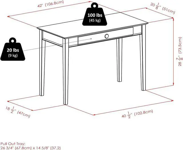 Alt view image 2 of 7 - Winsome Wood Studio Home Office, Honey