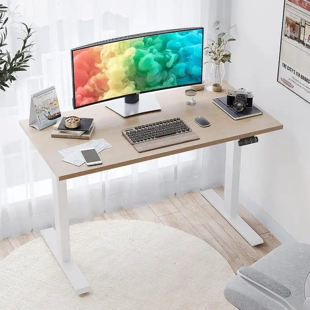 Main image of Sunon Smart Advanced Standing Desk, Dual Motor Electric Adjustable Height Desk for Home Office, Sit to Stand Desk Laptop Computer Writing Office Desks & Workstations with 3 Pre-Set and USB Port 48