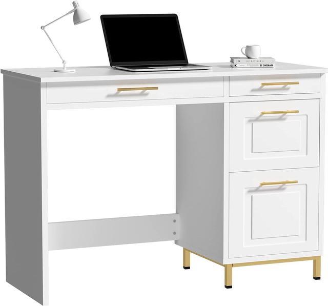 4 foot 2024 white desk