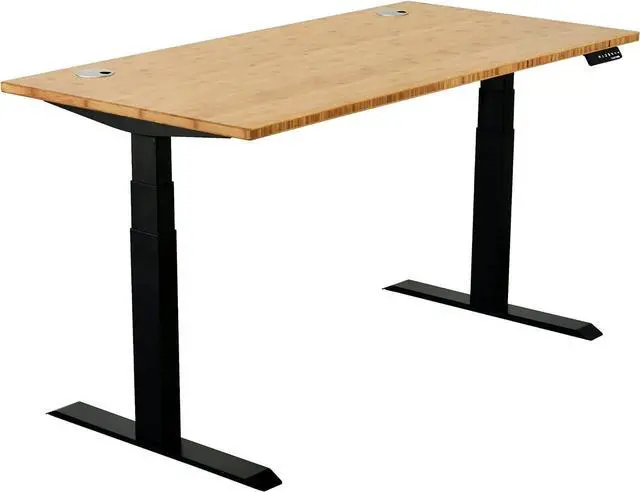 Alt view image 7 of 7 - VWINDESK 72 x 30 x 1 Inch 100% Solid Bamboo Desk Table Top Only,for Standing Desk Home Office Desk with 60mm Grommets(Right Angle)