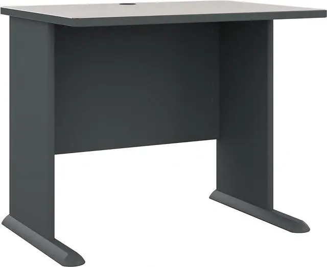 Main image of Bush Business Furniture Series A Home Office Desk, 36W, White Spectrum and Slate