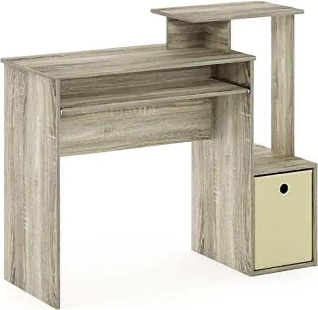Main image of Furinno Econ Multipurpose Home Office Computer Writing Desk, Sonoma Oak/Ivory