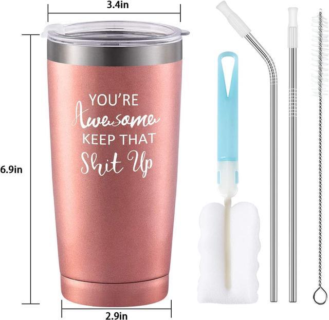 Lifecapido Stainless Steel Travel Tumbler for Women, 20 Oz Double Wall  Vacuum Insulated Tumbler Cup …See more Lifecapido Stainless Steel Travel