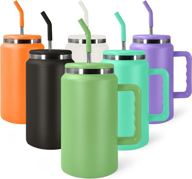 Tumbler with Handle and Straw Lid Double Wall Vacuum Sealed