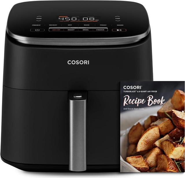 COSORI Air Fryer TurboBlaze 6.0-Quart Compact Airfryer that Roast, Bake,  Proof, 9 Functions, 5 Speeds, Cooks Quickly, 95% Less Oil for Healthier  Meals, Varied Recipes, Easy to Clean, Dark Gray 