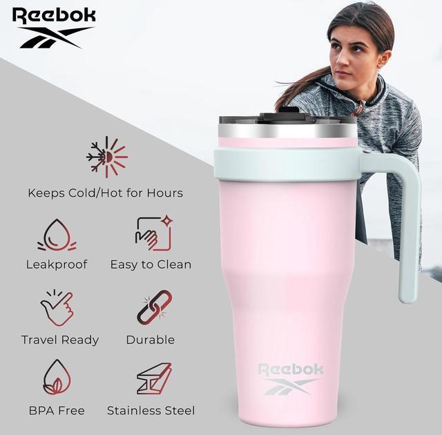 Reebok Stainless Steel 40 oz Insulated Water Bottle - BPA Free