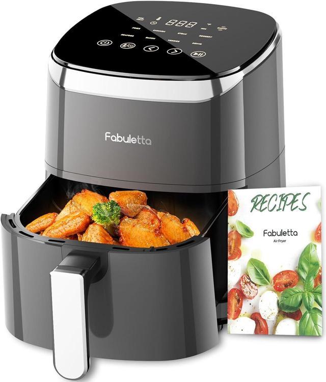 Air Fryer, Fabuletta 9 Customizable Smart Cooking Programs Compact 4QT Air