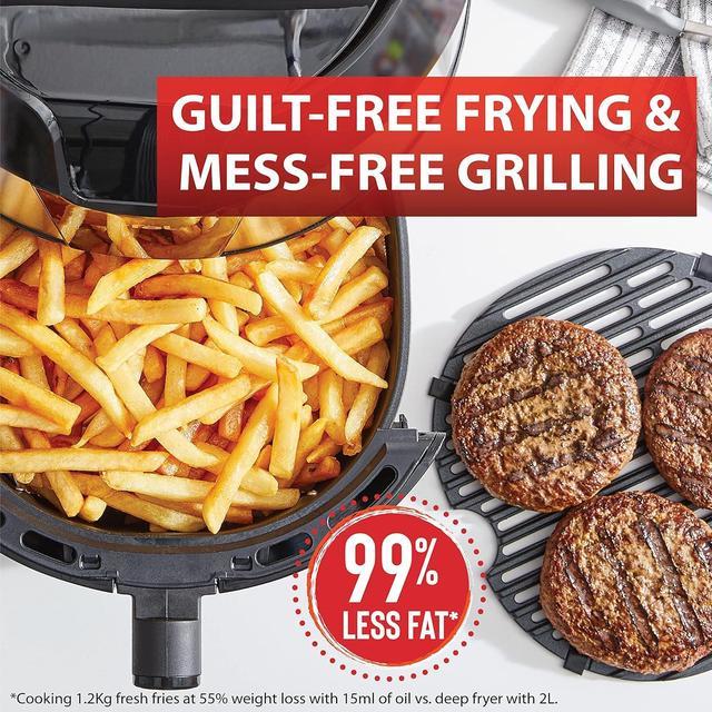 Easy Fry & Grill, Friteuse sans huile 4,2L (6 pers.), air fryer, grill, 8  prog.
