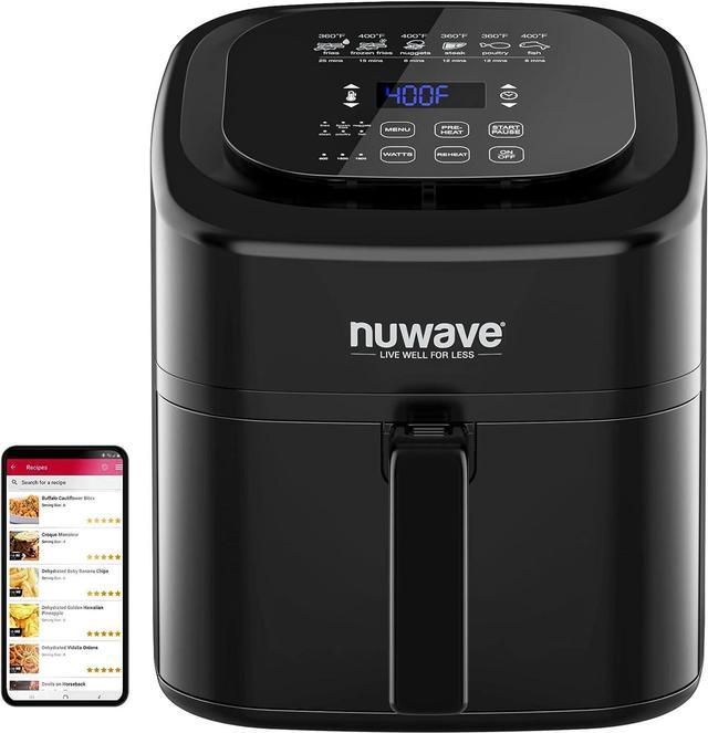 NuWave Brio 6-Quart Air Fryer with App Recipes