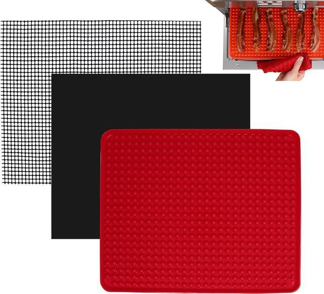 Toaster Oven Air Fryer Reusable Mats Accessories 12 x 13 XL Compatible with  Gowise, Kitchenaid, Emeril Lagasse, Ninja, Kalorik + More, Large Countertop  Oven Dehydrator Liners, Easy Clean & Food Safe 
