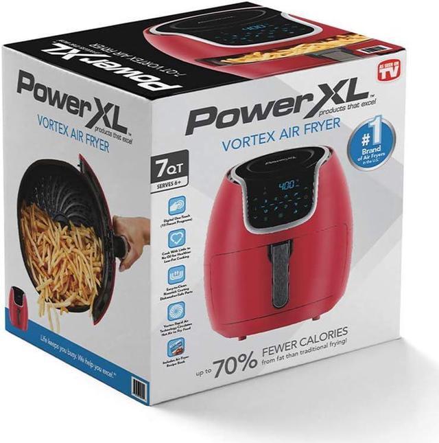 PowerXL 3qt Vortex Air Fryer - Red