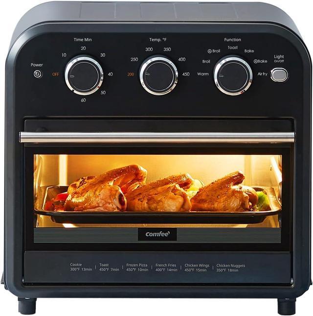 Fryer Oven, 2-in-1 Smart Air Fryer Toaster Oven Combo, 14QT Stainless Steel Air  Fryer