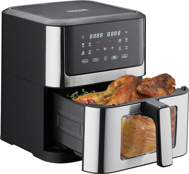 Frigidaire Digital Air Fryer Stainless Steel with Viewing Window 8.5 Quart