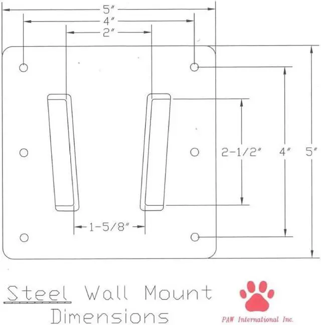 Alt view image 4 of 4 - PAW International Steel 2 Piece RV TV Bracket, 1 Steel TV Bracket, 1 Black Steel Wall Mount | 100x100 & 75x75 VESA Pattern