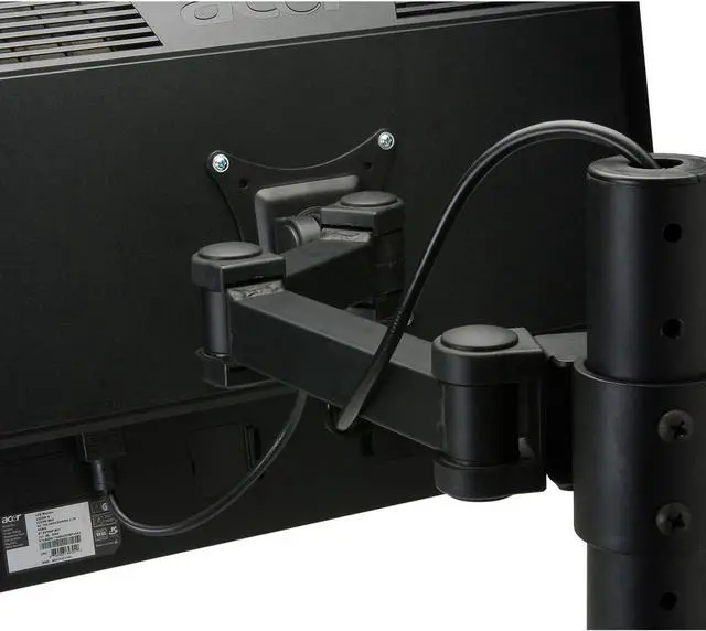 Alt view image 3 of 4 - Dayton Audio Shadow Mount DESKARM-D Articulating Desktop Dual LCD Monitor Mount 13"-27"