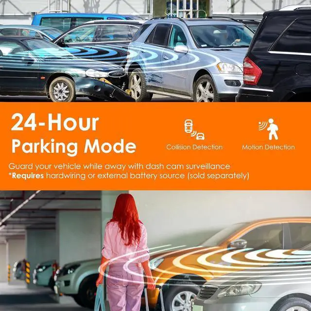 Alt view image 6 of 7 - V1P SE 4K Dual Dash Cam w/GPS, Wi-Fi & 2pcs-CPL Filter | 512GB Support | Front 2160p, Rear 1080p | 170° Angle | G-Sensor | WDR | Loop Record | Parking Monitor | 64GB Memory Card Included