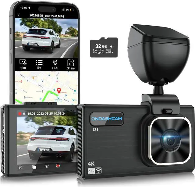 Main image of Dash Cam, 4K Dash Camera for Cars with Night Vision, Dash Camera Built-in WiFi/GPS, 3.5" IPS Car Dash Cam with 170° Wide Angle, WDR, G-Sensor, Parking Mode, Support 512GB Max