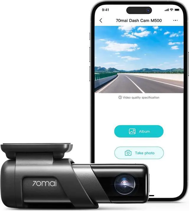 Main image of 70mai Dash Cam M500, 2.7K Dash Cam Front, Dash Camera for Cars Built in eMMC 128GB, GPS, ADAS, Dashcam with HDR Night Vision,170° FOV, Parking Monitor, G-Sensor, Time-Lapse, App&WiFi, Voice Control