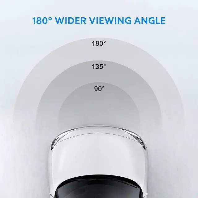 Alt view image 2 of 7 - CAM7 Pro Backup Camera, IP69K Waterproof and Fisheye Correction 1080P HD Clear Rear/Front View Reverse Camera, 180°Super Wide Angle Back up Camera for Cars,Truck,Camper,Van