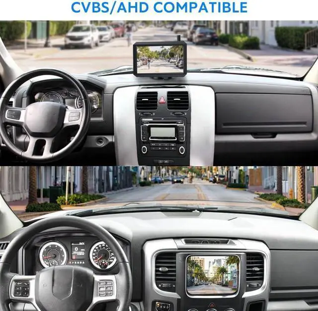 Alt view image 7 of 7 - CAM7 Pro Backup Camera, IP69K Waterproof and Fisheye Correction 1080P HD Clear Rear/Front View Reverse Camera, 180°Super Wide Angle Back up Camera for Cars,Truck,Camper,Van