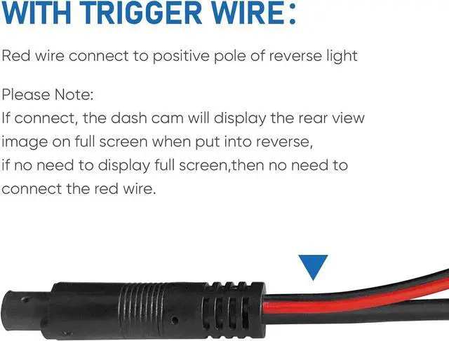 Alt view image 4 of 7 - YQMAJIM Dash Cam Rear View Camera Cable,(35Ft 4P) Pure Copper Thicker Shield 2.5mm to 4Pin Mirror Dash Cam Rear Camera Extension Cord,Reverse Camera Backup Camera Extra Long Replacement Cable