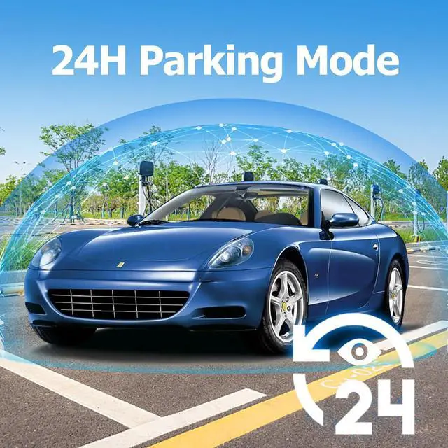 Alt view image 5 of 6 - 1080P Full HD Dash Camera for Cars, Diamond Lark Dash Cam Front with 32G SD Card, 3LCD Screen, 170°Wide Angle, Dashboard DashCam with Loop Recording, HDR, Night Vision, G-Sensor, Parking Monitor