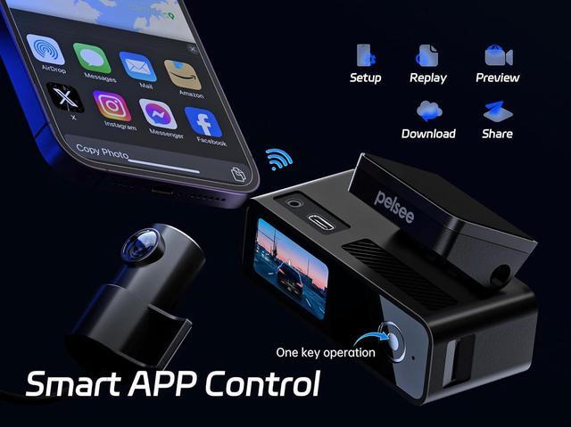 Alt view image 3 of 7 - Dash Cam Front and Rear, 4K Single Front Dash Camera, 2K/1080P Dual Car Camera for Cars, Built-in Wi-Fi,1.5 IPS Display Mini Dashcam,Night Vision,Voice Control,24H Parking Mode,G-Sensor,P1 Duo