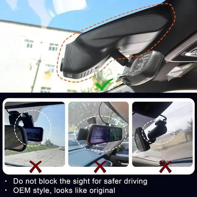 Alt view image 7 of 7 - 4K Dash Cam fit for Chevy Silverado 1500 2022-2025 2500 HD/3500 HD 2024 2025 (Model C),WT RST LTZ Custom Trail Boss High Country ZR2, 2160P Video, WiFi & APP, 128GB Card