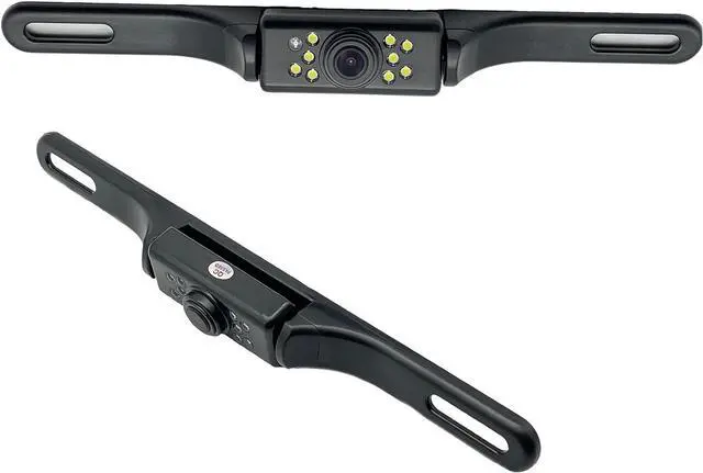 Main image of YIMU Car Backup Camera, License Plate Camera with 7 LED Lights Rear Camera, HD Night Vision Rear View Camera,Wide View Angle, IP69K Waterproof Reverse Vehicle Camera for Cars,SUV,Trucks,RV, Pickup