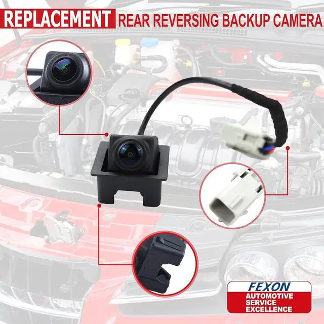 Alt view image 4 of 7 - Rear View Park Assist Camera Compatible with Cadillac GM SRX 2010 2011 2012 2013 2014 2015 2016 Night Vision Waterproof Tailgate Backup Reverse Safty Cameras 23205689