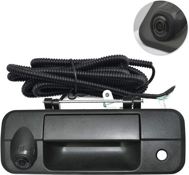 Main image of Tailgate Replace Rear View Camera Backup Tailgate Handle Camera for Toyota Tundra(2007 2008 2009 2010 2011 2012 2013),Tailgate Door Handle Replacement Camera(Color: Black)