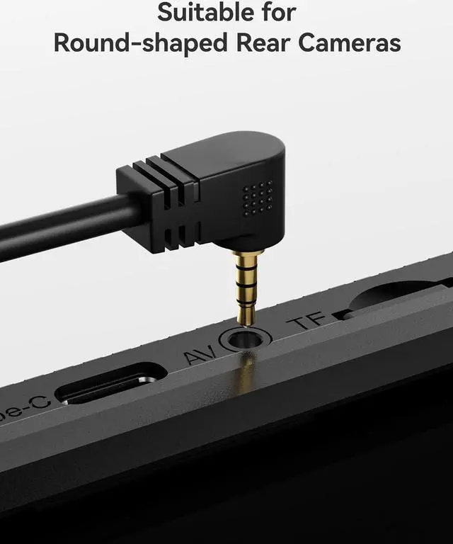 Alt view image 2 of 7 - WOLFBOX 50 Feet Rear Camera Longer Replacement Cable for i17 / i07 / G840S / G840H / G900 / G930 / G850 / G850PRO / G900PRO Version with 2.5mm Jack (4-Pin) Mirror Dash Cam