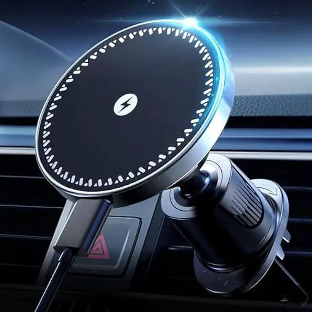 Main image of MagSafe Wireless Car Charger, 15W Fast Charging, Vent Mount, Compatible with iPhone 16/15/14/13/12 Series