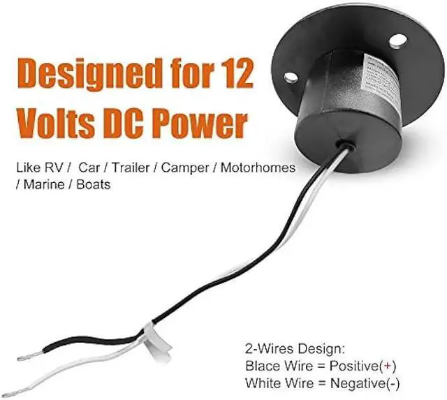Alt view image 6 of 7 - Facon 12V RV USB Charger Socket, QC3.0 Quick Charger USB Type A + Type C PD 18W, Wall Mount RV USB Charging Port, for RV Trailer Camper Boat Marine Motorhome (Black)