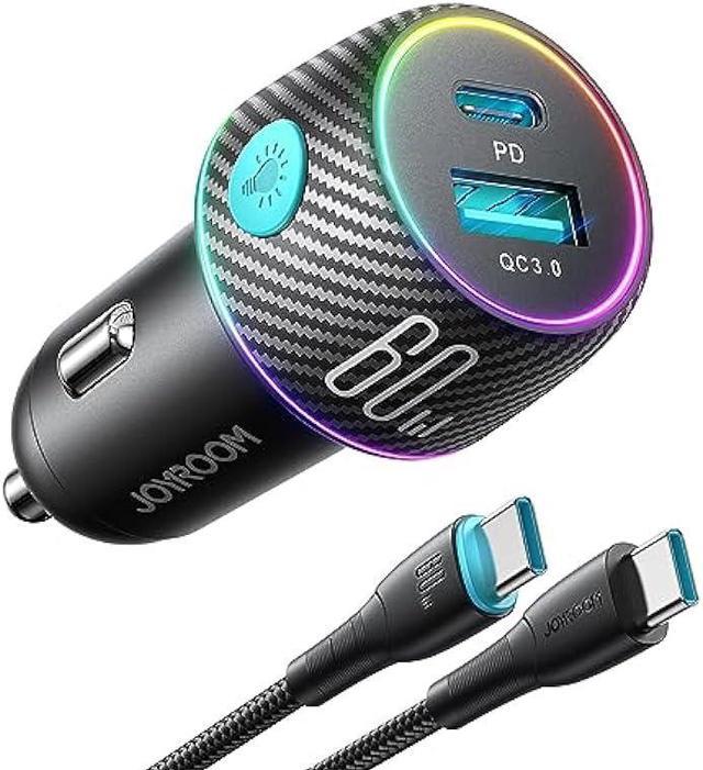 Buy SAMSUNG 60W Type A & Type C 2-Port Fast Car Charger (Type C to