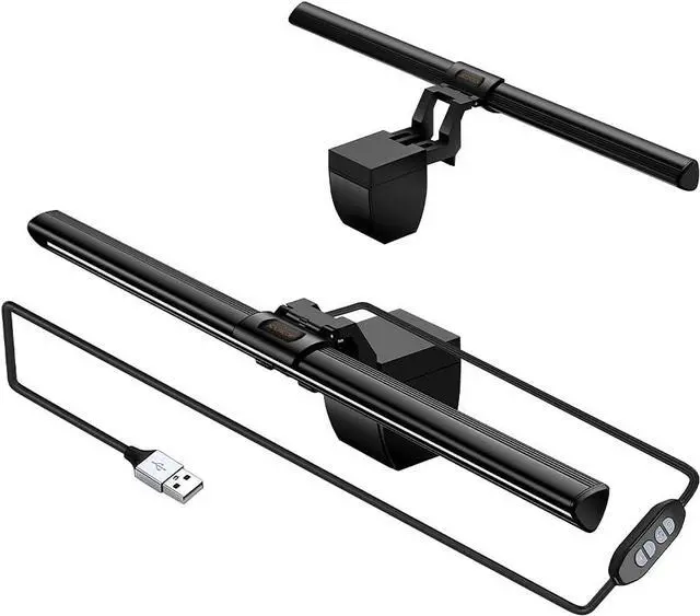Main image of Computer Monitor Light Screen Light Bar e-Reading LED Task Lamp, 3 Color Modes, USB Powered,No Screen Glare, Dimmable Desktop Monitor Lamp for Desk/Office/Home